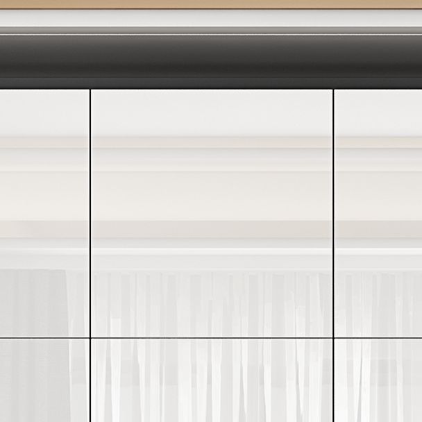 Engineered Wood Wardrobe Armoire Contemporary Storage Cabinet