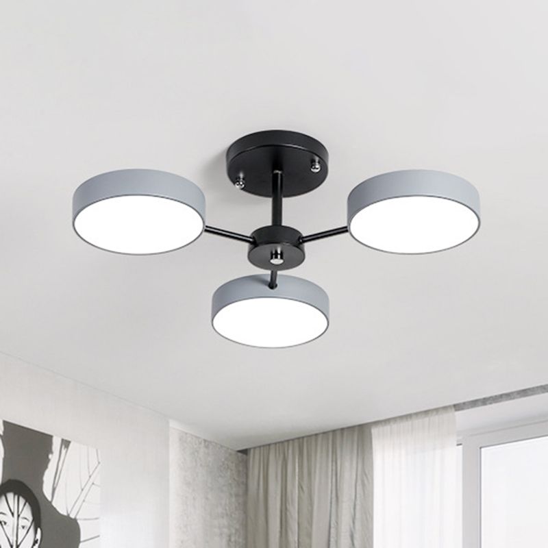 Round Chandelier Lighting Ultra-Contemporary Acrylic Hanging Light Fixtures for Restaurant