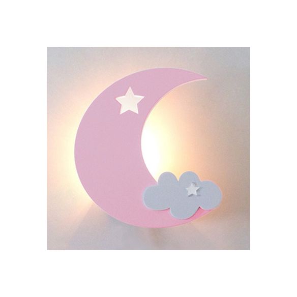 Crescent Cloud Child Schlafzimmer Wandleuchte Acryl -Cartoon -Energieeinsparung LED Wandlampe