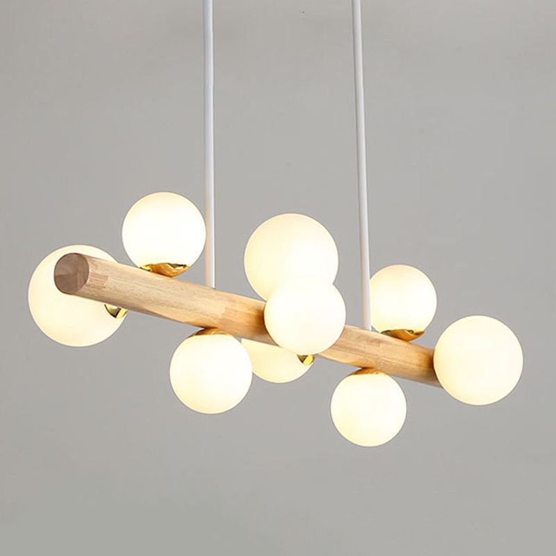 Modern Style Ball Shade Island Pendants Glass Pendant Lights for Dining Room