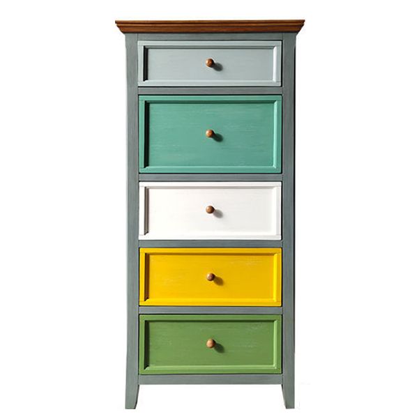 Nautical Bedroom Wooden Storage Chest 16" Wide Chest with Drawers