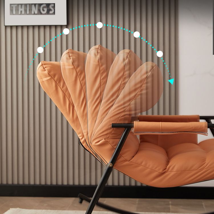 Iron Base Single Rocking Chair Modern Furniture Lounge Leisure Lazy Sofa Chair