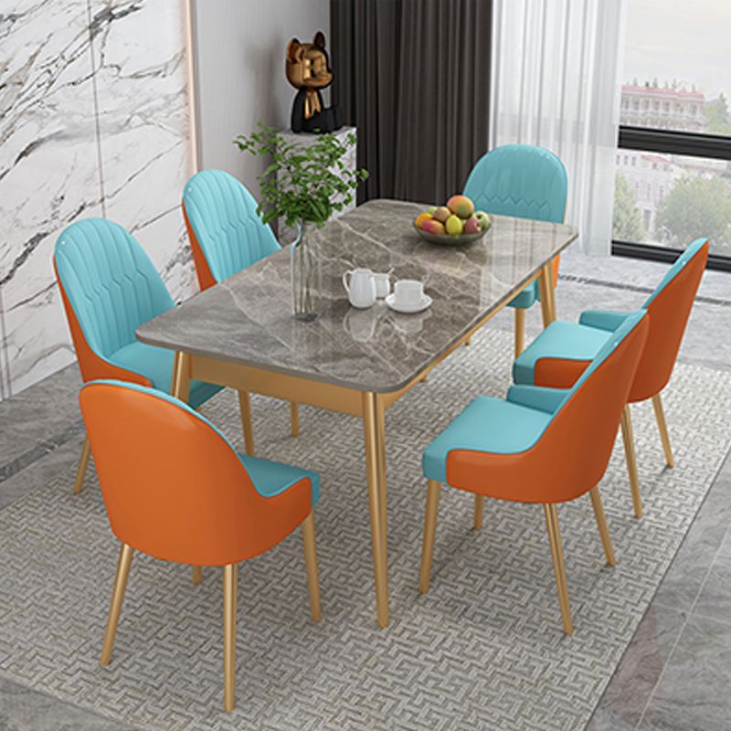 Modern 4 Legs Dining Table Stone Table for Dining Room Kitchen