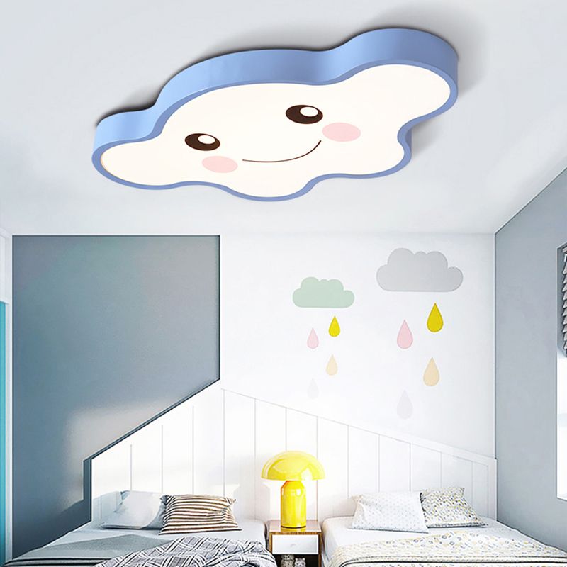 Cloud-Themed Kid Schlafzimmer Decke Flush Mount Acryl Cartoon Flush Mount Deckenleuchte
