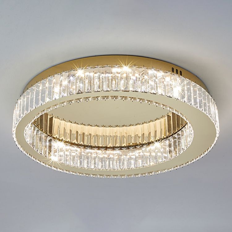 Gold Modern Flush Mounted Ceiling Lights LED Ceiling Mount Lighting for Living Room