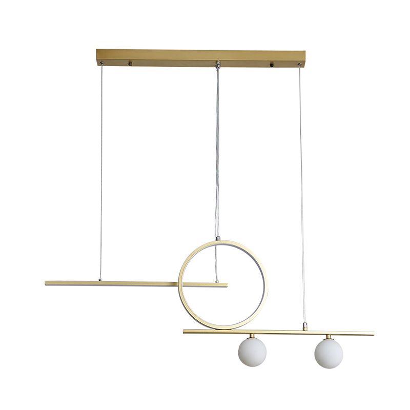 Geometric Island Lights Modern Pendant Chandelier Metal 4 Light Island Lighting