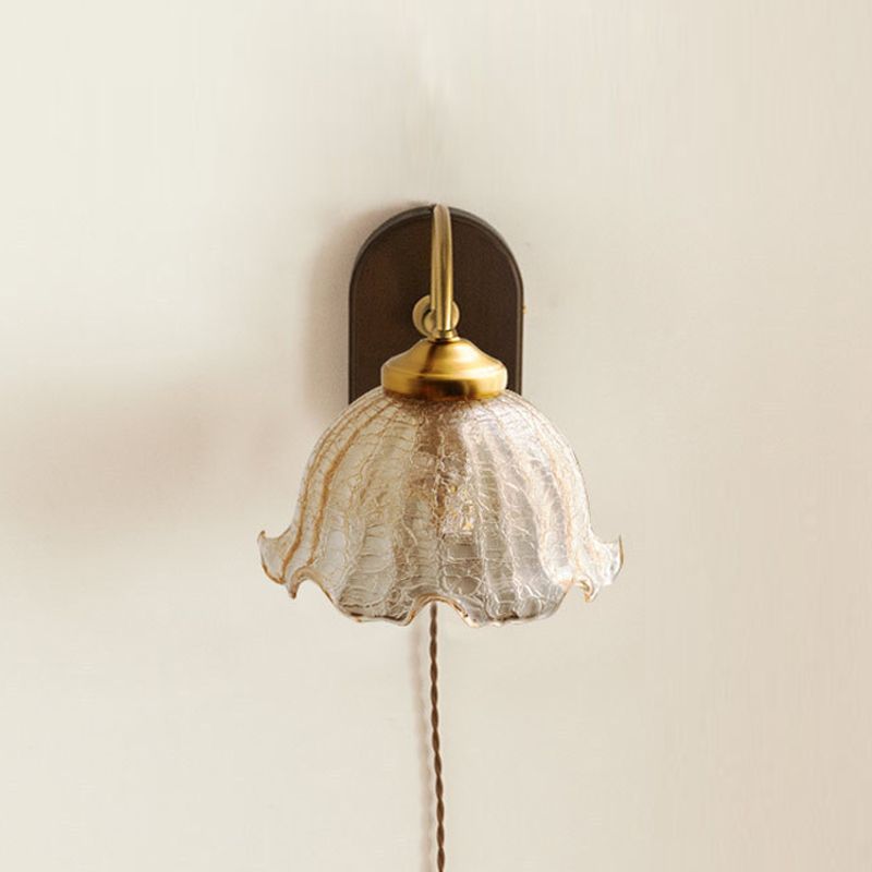 Éclairage mural en verre de forme unique