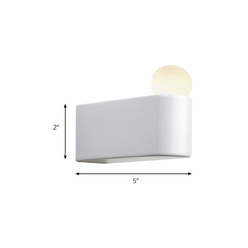 White Ball Wall Lighting Modernist Led Milk Glass Wall Lamp Fixture with Small/Medium/Large Size in White/Warm Light