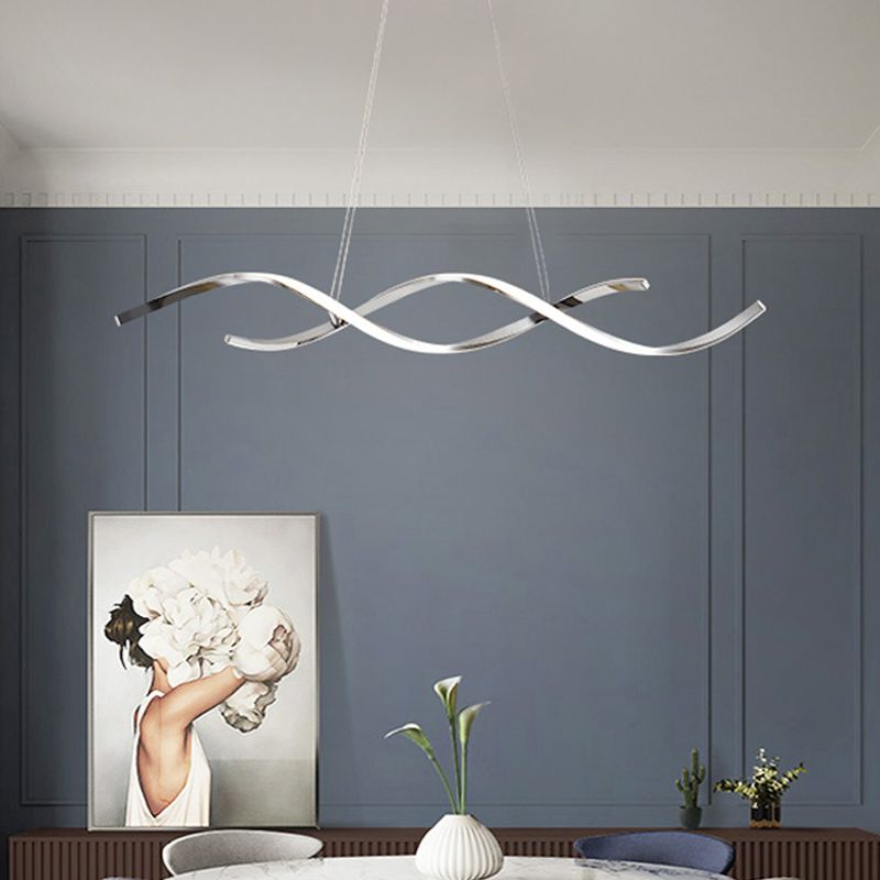2-Lights Modernist Island Pendants Metal Pendant Lights for Dining Room