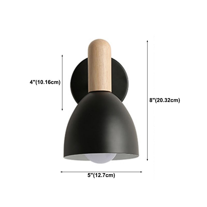 Wall Sconce Lighting Flared Modern Style Metal 1 Head Wall Mounted Light Fixture