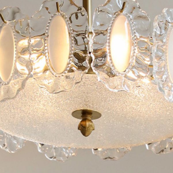 Modern Glass Shade Ceiling Lamp Minimalist Flush Mount Light Fixture