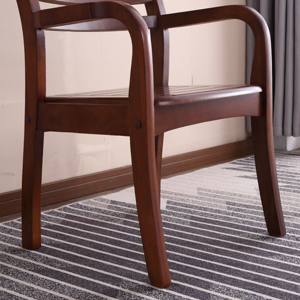 Contemporary Kitchen Wood Square Dining Chair Ladder Back Wood Counter Chair