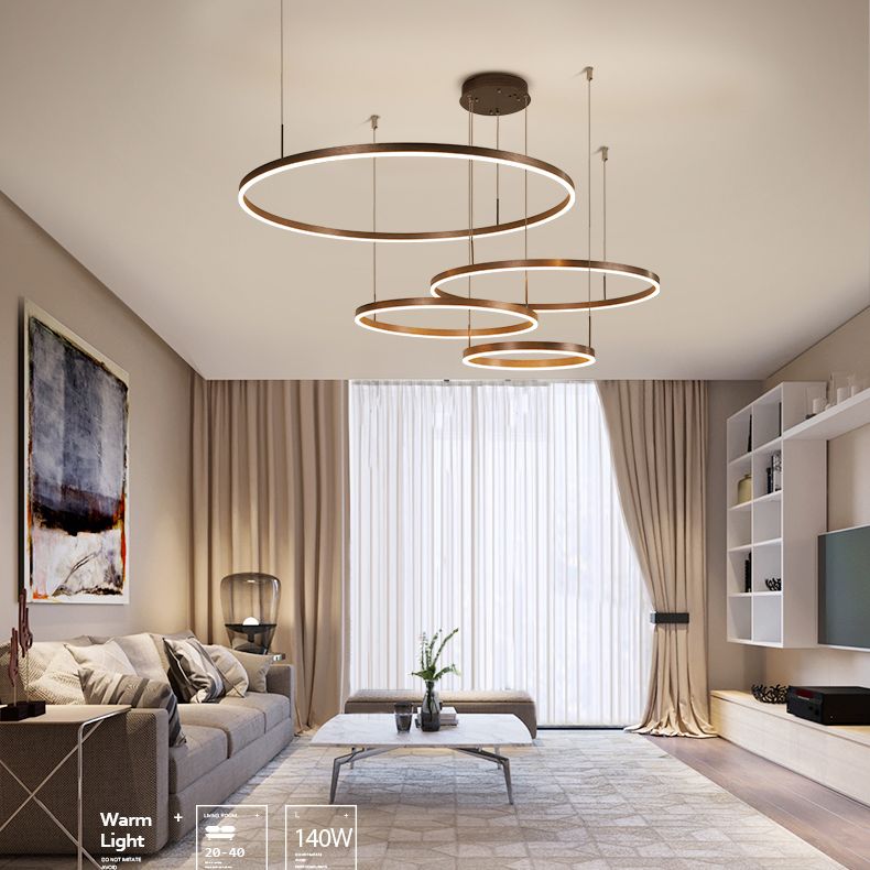 Moderno lampada sospesa a sospensione a sospensione a sospensione a soffitto orbicolare