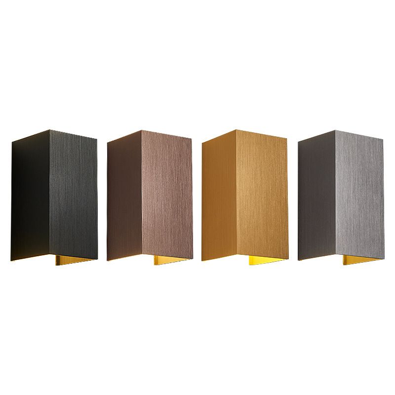 Moderner Stil Aluminium Wandleuchte 2 Lichter Wandleuchten für Wohnzimmer