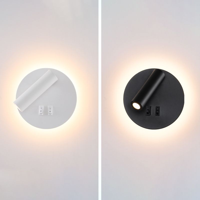 Minimalismo in metallo a parete a parete illuminazione a parete a 1 luci per la camera da letto