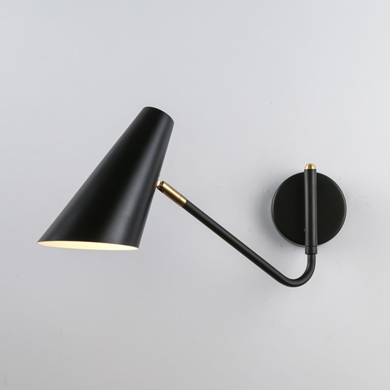 Metal Cup Wall Mounted Lamps Modern Style 1 Light Wall Lighting Fixtures