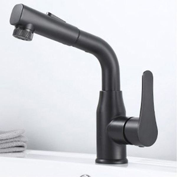 Modern 1-Handle Bathroom Sink Faucet Circular Vessel Sink Faucet Stainless Steel