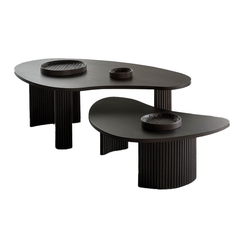 Modern Single Coffee Table No Distressing Solid Wood Bunching Tables