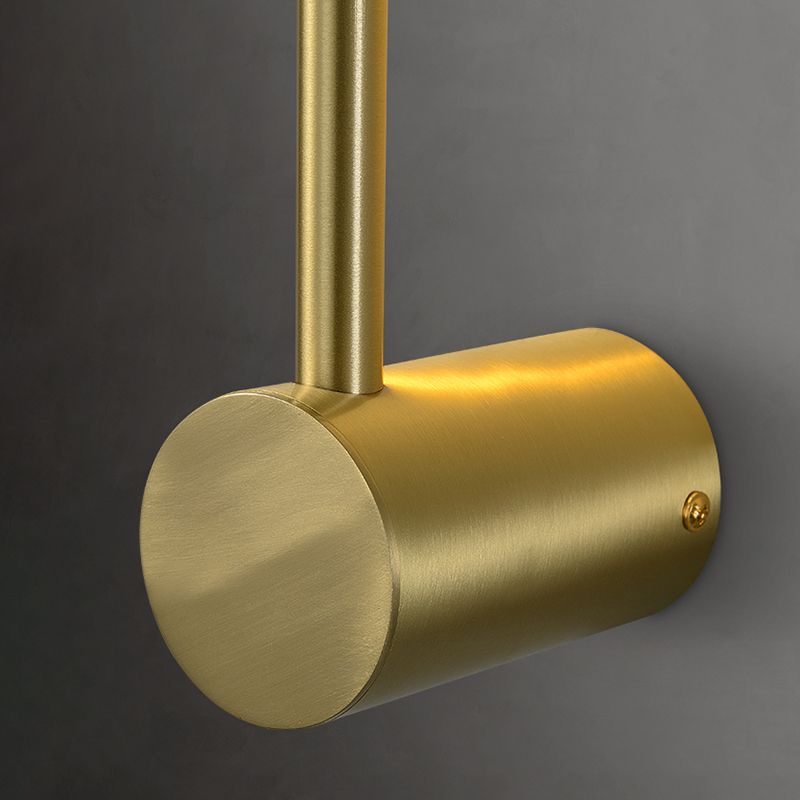Sitting Room Modernist Wall Sconce Gold Linear LED Simple Wall Mounted Light