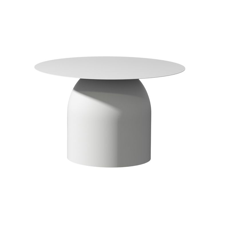 Mid-Century Modern Metal Coffee Table Round 1/2 Cocktail Table