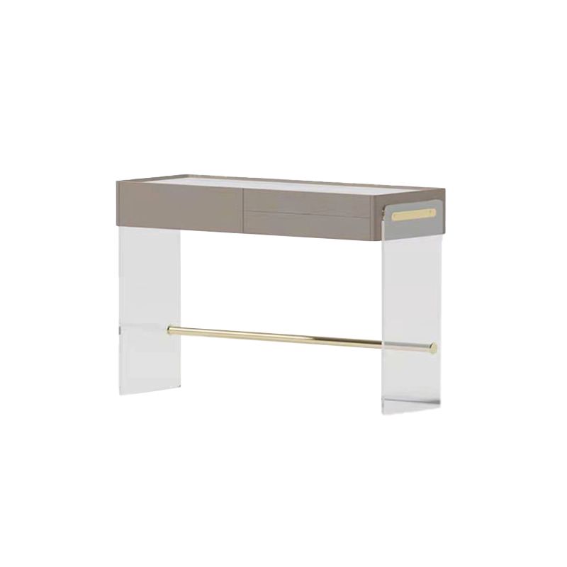 Glam Slate Top Makeup Vanity Desk 3 Drawer Vanity Dressing Table
