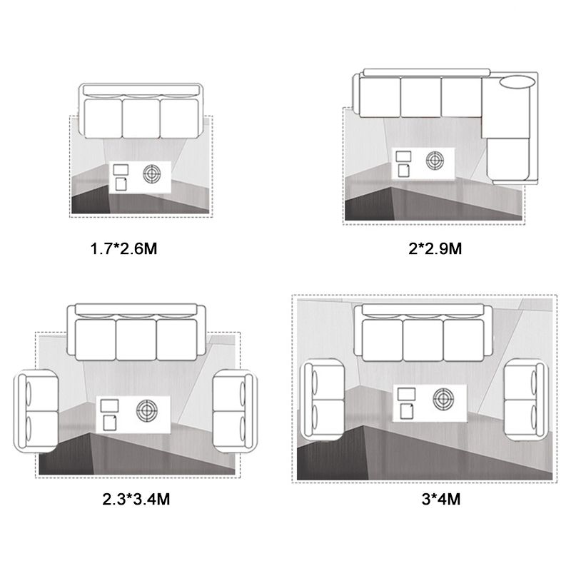 Contemporary Graphic Print Area Carpet Polyester Indoor Rug Washable Rug for Home Decoration