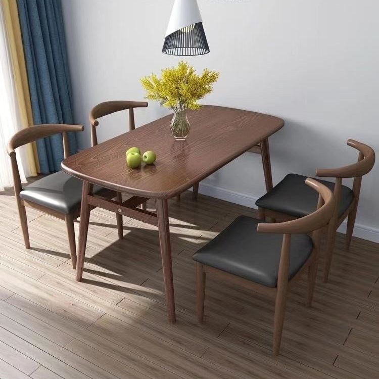 Mesa de comedor de comedor estándar MDF MDF Mesa de comedor de cocina con 4 patas