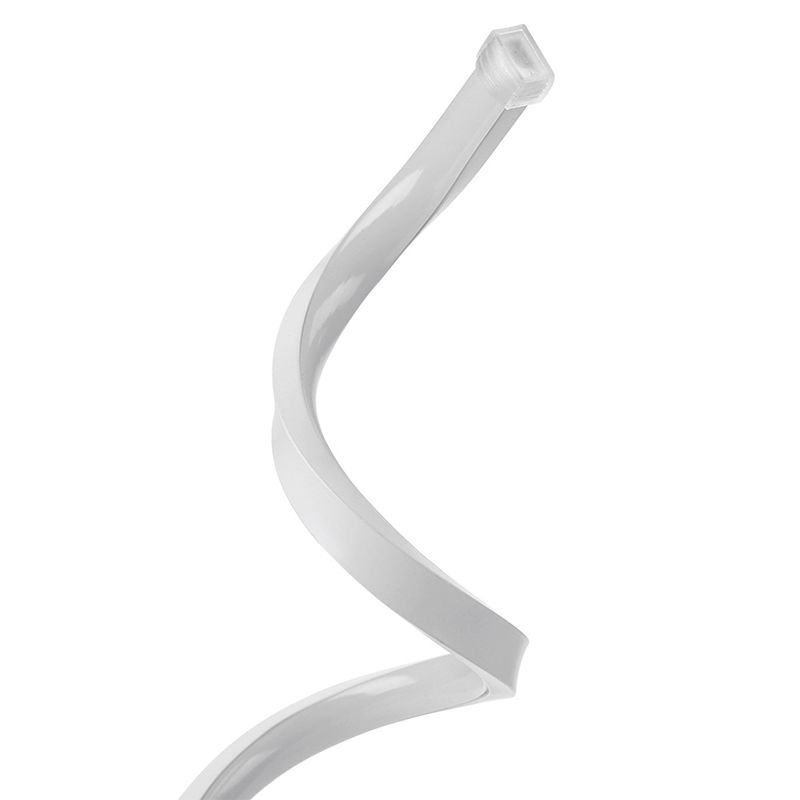 Lampada da tavolo lineare bianco semplicità Luce notturna a LED acrilico per decorazione della camera da letto