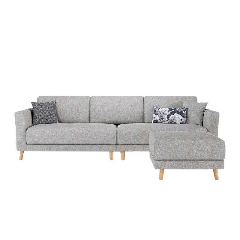 Scandinavian Fabric Sectional sofa Square Arm Sectional Sofa for Apartment