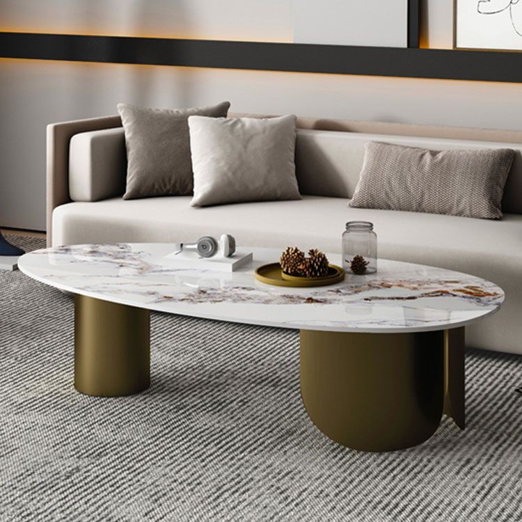 Abstract Coffee Table Slate Top Geometric Coffee Coffee or End Table