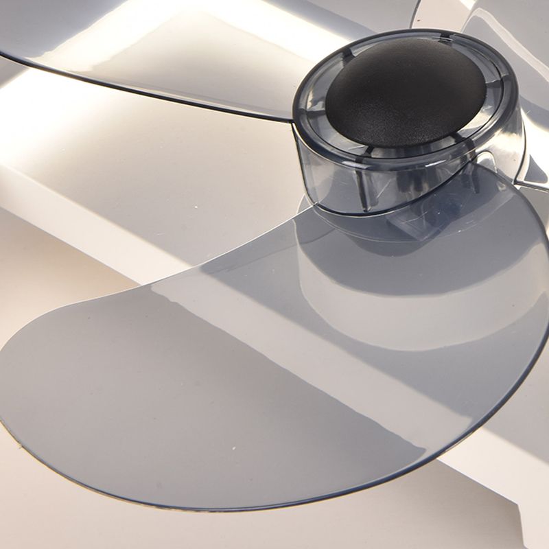 Modern Ceiling Mount Lamp Simple LED Ceiling Fan Light with Acrylic Shade for Living Room