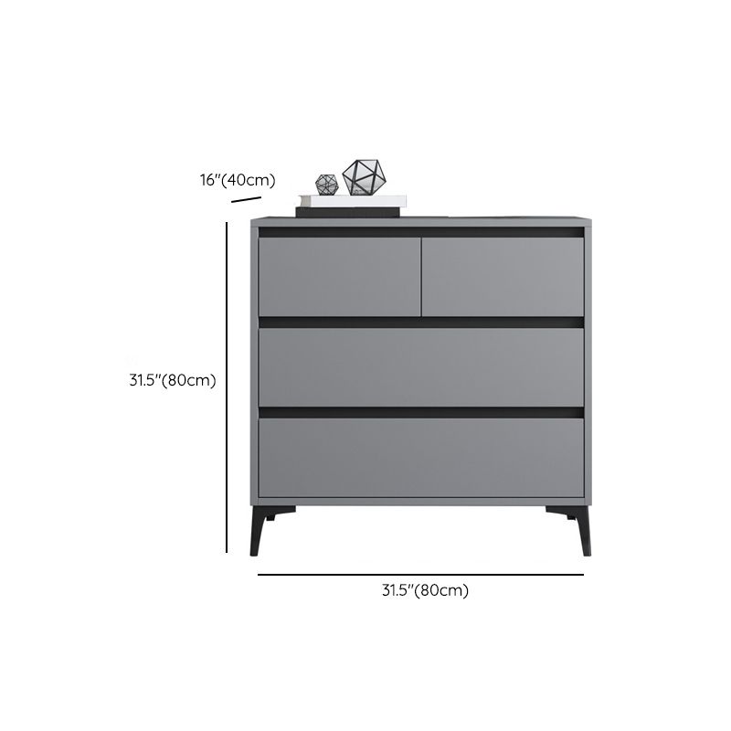 Contemporary Horizontal Double Dresser Wood Storage Chest Dresser for Bedroom