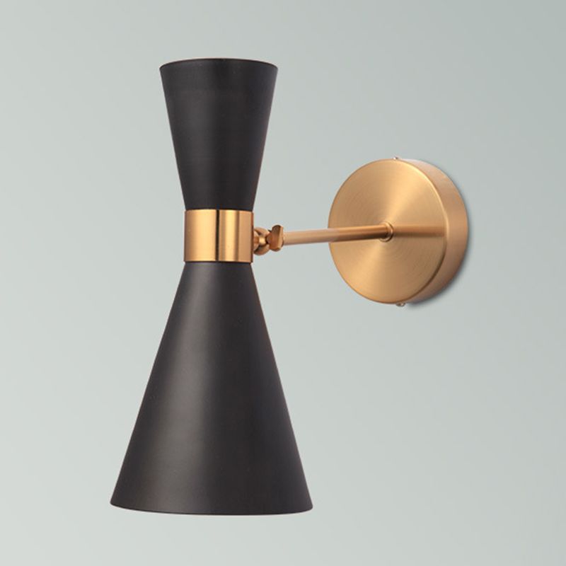 Cone Shape Metal Wall Sconces Modern 2-Lights Wall Mount Light Fixture
