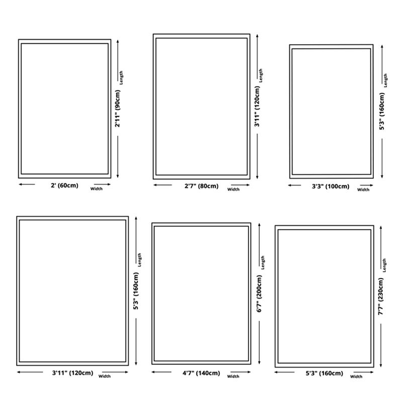 Pink Modern Area Rug Geometric Pattern Polyester Area Carpet Anti-Slip Rug for Living Room