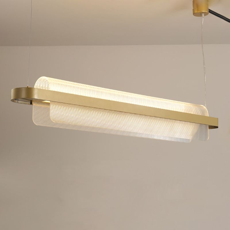 LED LED ACRYLIC LINEA LIGHT GOLD MODERN 1 LUGHT LUCHING Lights para comedor