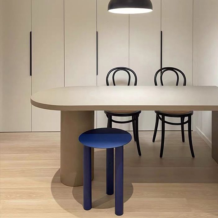 Modern Style Bar Table Solid Wood Bistro Bar Desk with Double pedestal