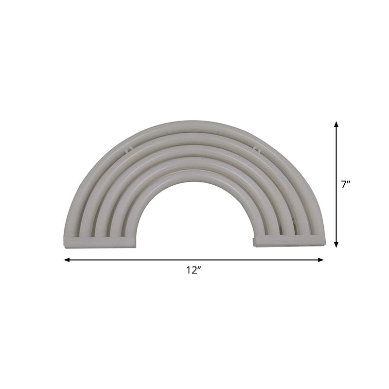 Plastic Rainbow Night Light Moderne stijl LED Wit Wall Night Lamp met USB-plug-in koord