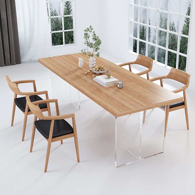 Modern Dining Set Solid Wood 1/2/4/5 Pieces Dining Furniture for Indoor