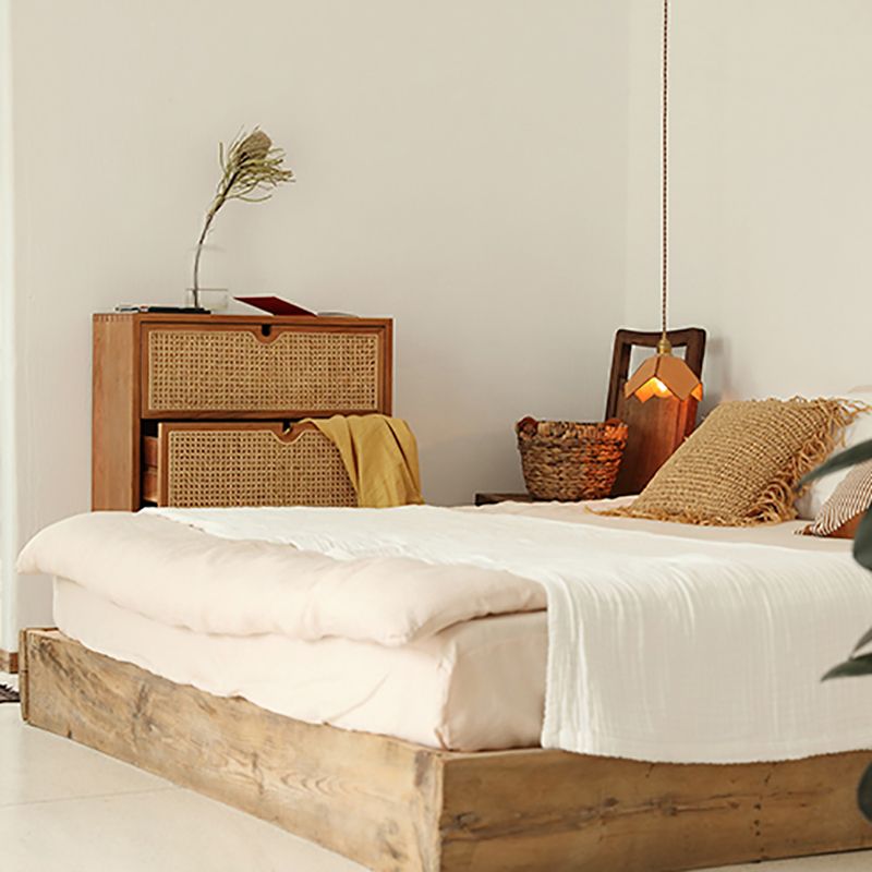 Pine Wood Living Room Sideboard Cabinet Modern Buffet Server Cabinet with Storage