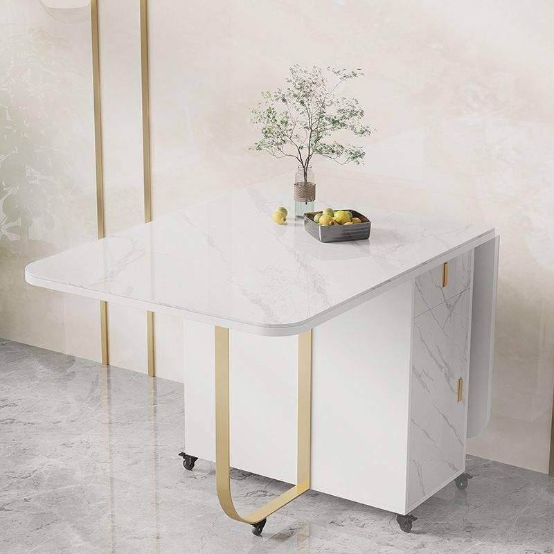 Modern Style Foldable Table Set 1/2/3/7 Pieces Dining Set for Home