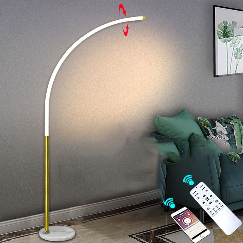 Linear Shape Metal Floor Lights Modern 1-Light Floor Lamp for Living room