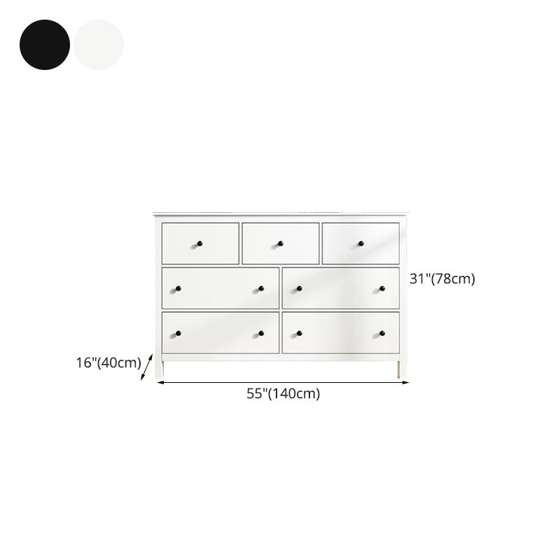 Contemporary Style Wood Dresser Bedroom Storage Chest Dresser with Drawer