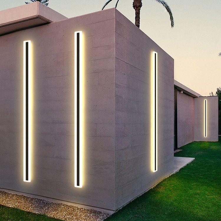 LAMPE MUR MUR simple Nordique LED moderne Long Strip Wall Lampe Forme pour le salon