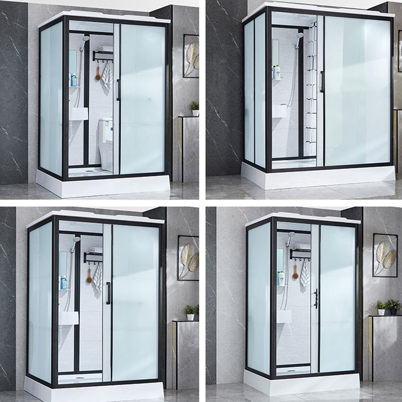 Framed Corner Shower Enclosure Single Sliding Shower Enclosure