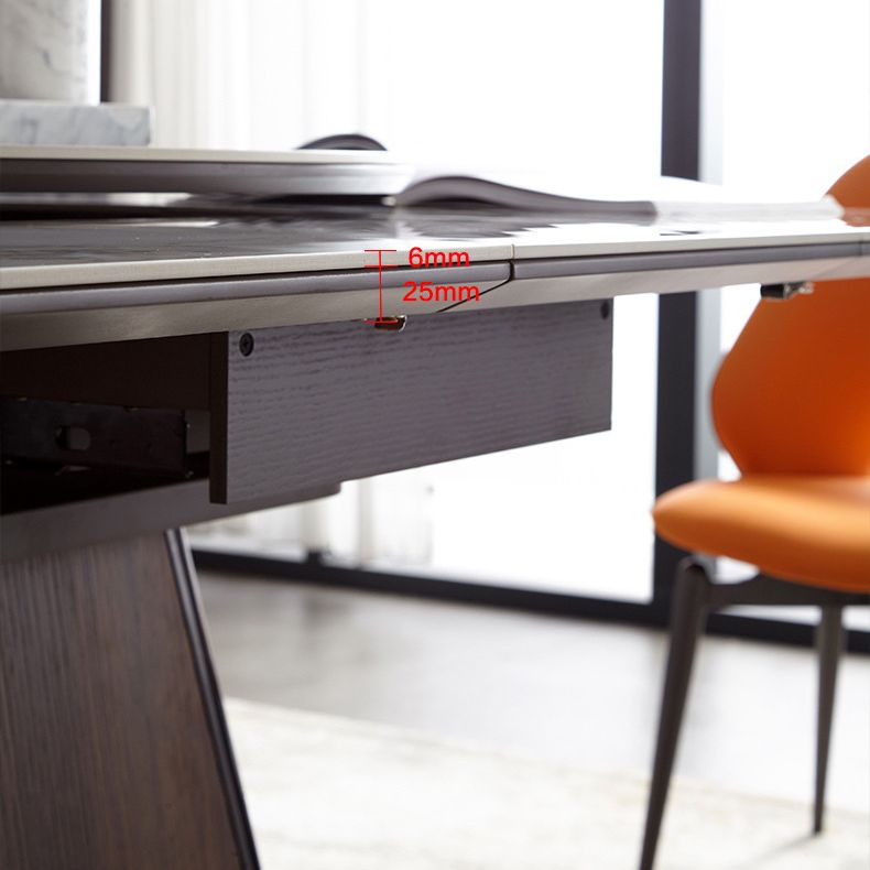 Contemporary Sintered Stone Table Square Table Set 1/2/5/7/9 Pieces Dining Set