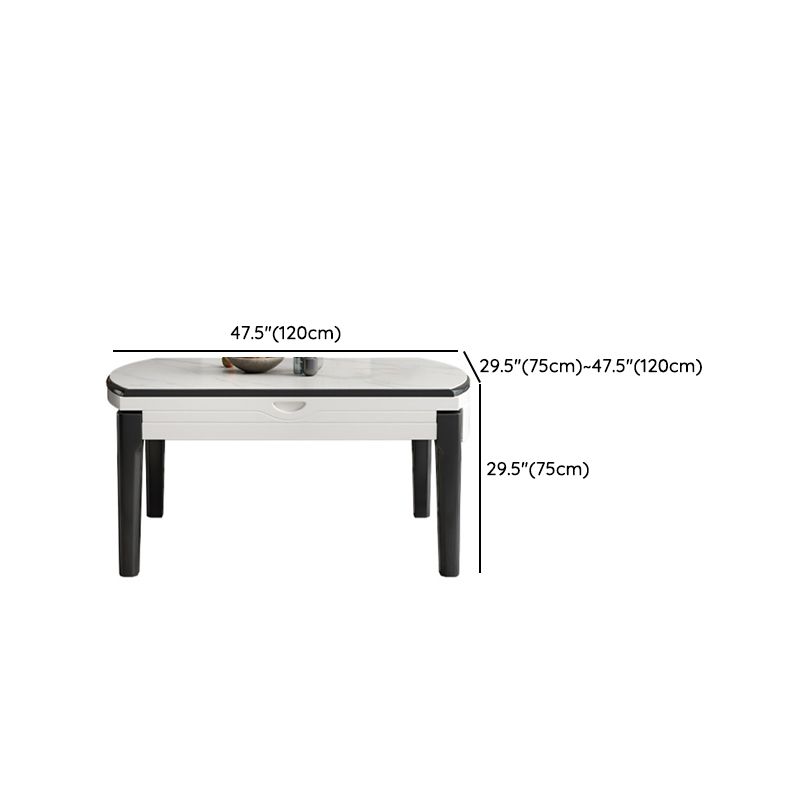 Stone Top Foldable Dining Table Set for Home 1/7 Pieces Modern Dinette Set