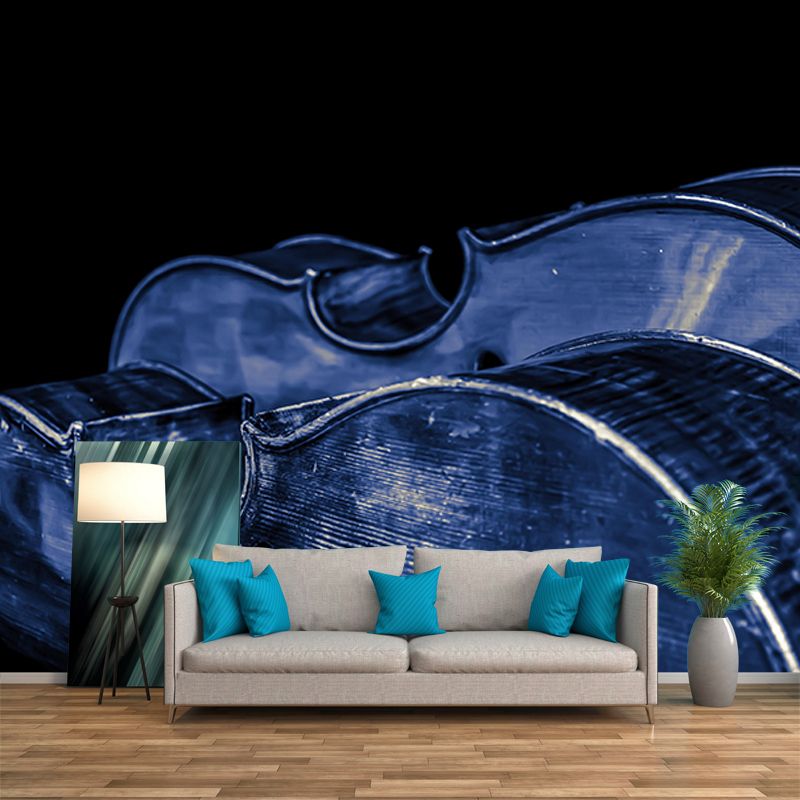 Violin Key Music Horizontal Photography Mural Decorative Eco-friendly for Living Room