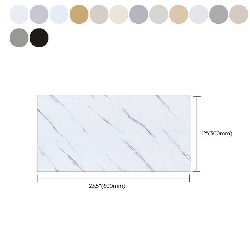 Contemporary Peel and Stick Backsplash Bathroom Field Tile Wallpaper