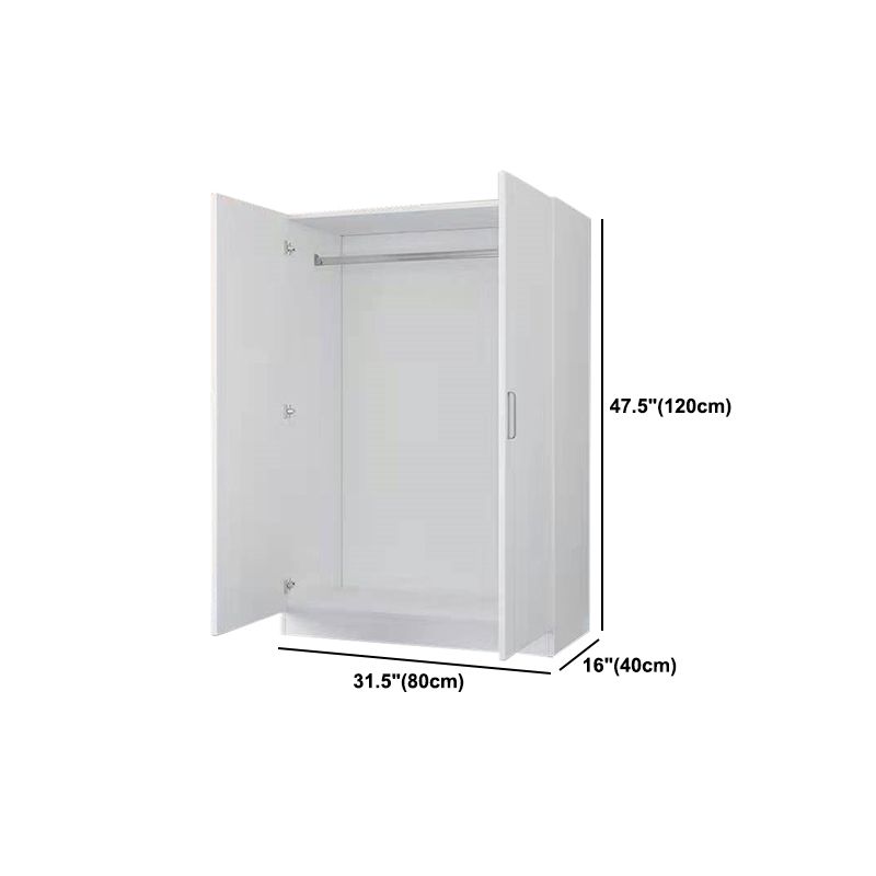 Engineered Wood Wardrobe Closet Modern Wardrobe Cabinet with Shelves