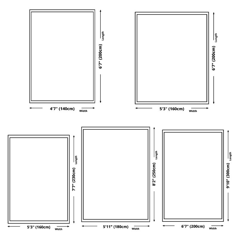 White Tone Comfort Area Carpet Polyester Gradient Traces Indoor Rug Easy Care Carpet for Living Room